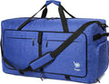Bago Big XXL Foldable Duffel Bags for Traveling Women & Men - 140L Packable Duffle Bag for Travel with Shoe Compartment - Water Repellant, Heavy Duty, Lightweight Folding & Collapsible (SnowDepBlue)