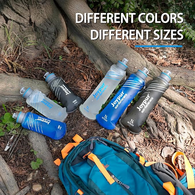 Water Filter Bottle Survival - 650/1000/2000ml Collapsible Water Bottle with NSF/FDA Certification with Filter Squeeze Water Filter Bottle Portable Water Filter Hiking Backpacking Camping