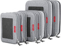 Compression Packing Cubes for Travel Organizers with Double Zipper, LeanTravel