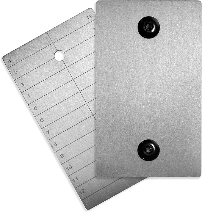ColdTi - Titanium Bitcoin Seed Plates for Ultra-Secure Ethereum and Crypto Seed Phrase Storage - Premium Seed Phrase Metal - Includes 2 Plates and Seals