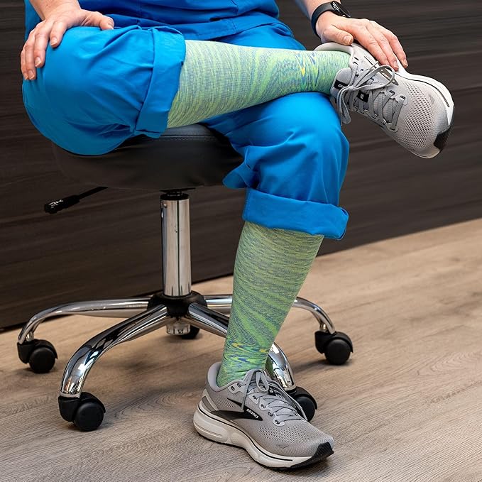 Medical Grade Compression Socks for Men & Women 15-20 mmHg by OrthoSleeve (Nebula, X-Large)