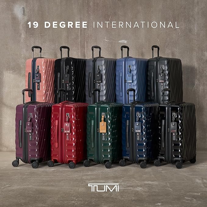 TUMI - 19 Degree International Expandable 4 Wheeled Carry-On - Hard Shell Suitcase - 21.8" X 14.0" X 9.0" - Navy