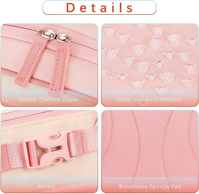 Cute Mini Toddler Backpacks for Girls 2-4 Little Kids Backpack preschool Bookbag (Pink and Cream)