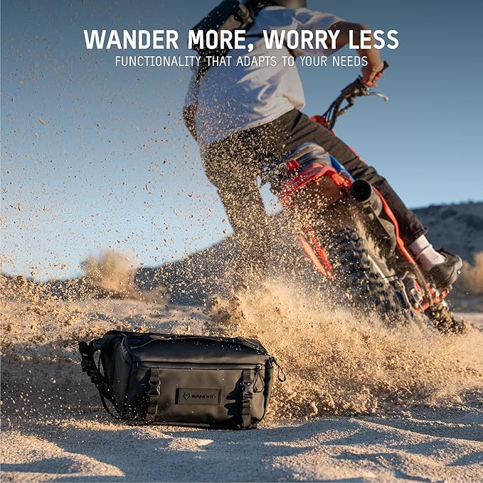 WANDRD ROGUE V1 9L Sling: Compact Camera Sling and Crossbody Bag with Fast Access, 3-Way Carry– Lightweight Everyday Bag Great for Travel, Photography, and Daily Use (Black)