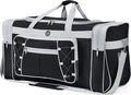 Travel Duffle Bags for Men 26" Black Weekender Over Night Carry On Bag, Lightweight Extra Large Oxford Duffel Gym Sturdy Luggage Water-proof foldable Holdall