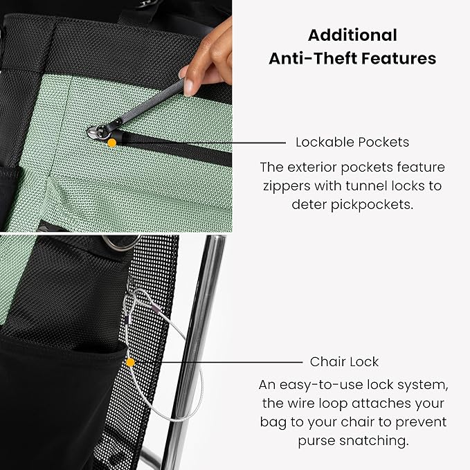 Sherpani Soleil, Anti Theft Convertible Backpack, 3 in 1 Tote Bag, Cross Body Purse, 18L Travel Backpack, Travel Gifts for Women, RFID Protection, Metal Hardware Fits 13” Laptop (Aloe Mist)
