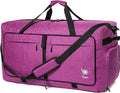 Bago Big XXL Foldable Duffel Bags for Traveling Women & Men - 140L Packable Duffle Bag for Travel with Shoe Compartment - Water Repellant, Heavy Duty, Lightweight Folding & Collapsible (SnowPink)