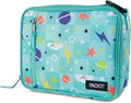 PackIt Freezable Classic Lunch Box, Happy Clouds, Built with ECOFREEZE Technology, Fully Freezable, Collapsible, Reusable, With Zip Front Pocket and Buckle Handle, Designed for Fresh Lunch On the Go