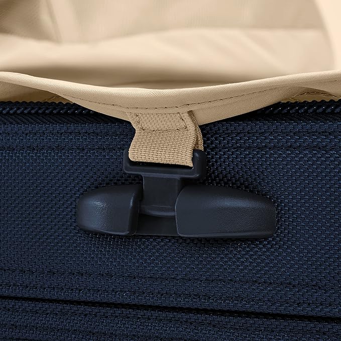 Briggs & Riley 31" Extra Large Expandable Spinner - Checked Luggage for Travel, Suitcases with Wheels, Softside Rolling Bag for Men & Women, Self-Repairing Zipper - Baseline Collection, Navy