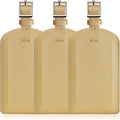 3 Pack Luggage Tags for Suitcases, TSA Approved Bag Tags, Baggage Tags with Privacy Protection, Travel Essentials Luggage Accessories, Golden