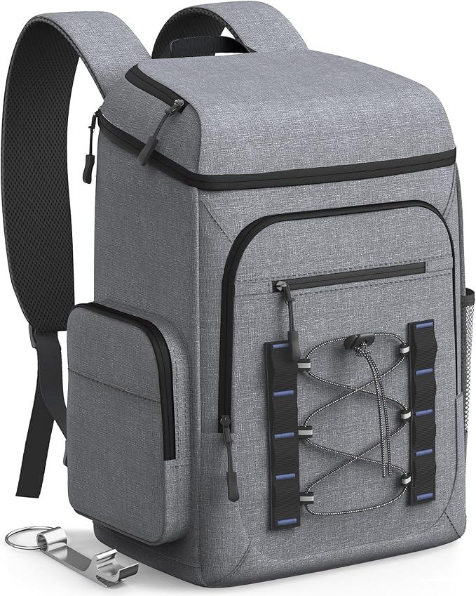 HOTOR Backpack Cooler Bag - 30/45 cans Large Backpack Coolers Insulated Leak Proof with Multiple Pockets, Small Cooler as Beach Cooler for Travel, Hiking, Camping
