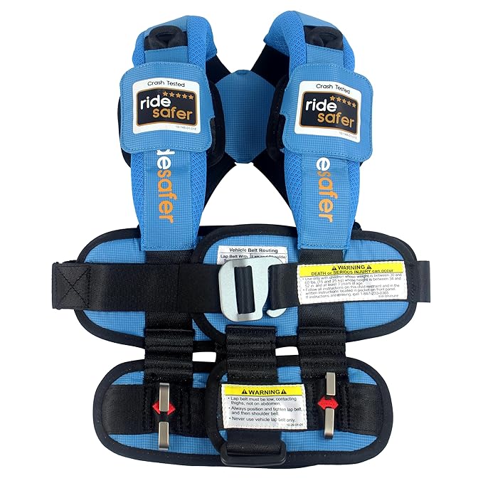 Small Blue, Lightweight, Compact, Portable Car Seat - Perfect for Travel and Everyday Child Safety